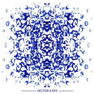 Blue vector blot Stock Illustration