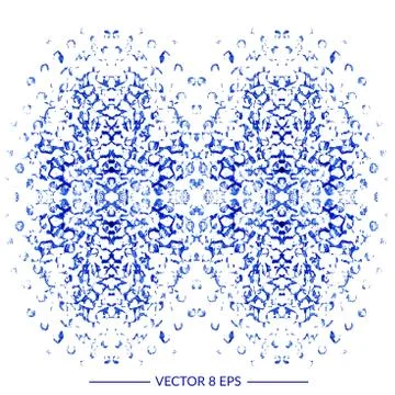 Blue vector blot Stock Illustration