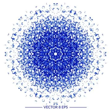 Blue vector blot Stock Illustration