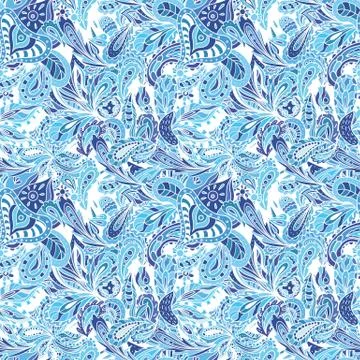 Blue Vector Creative Pattern Stock Illustration