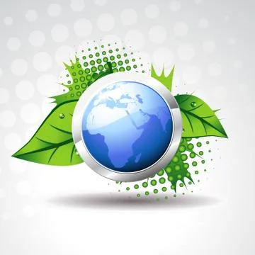 Blue vector earth Stock Illustration