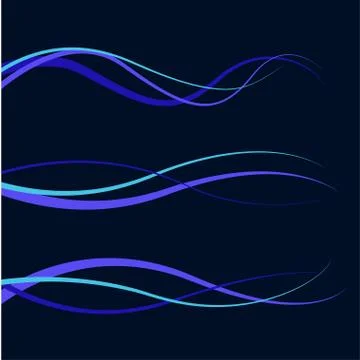 Blue vector elements Stock Illustration