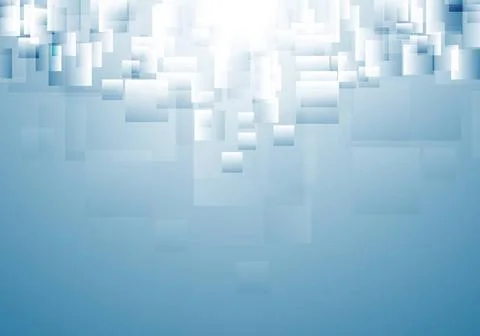 Blue vector geometric abstract background Blue tech geometric abstract bac... Stockfoto's