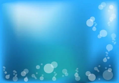 Blue vector illustration with circle bubbles and gradient mesh background イラスト素材