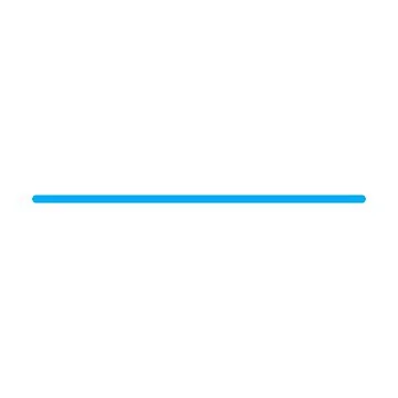 Blue vector line isolated on white background Stock Illustration