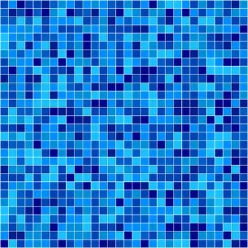 Blue vector mosaic Stock Illustration