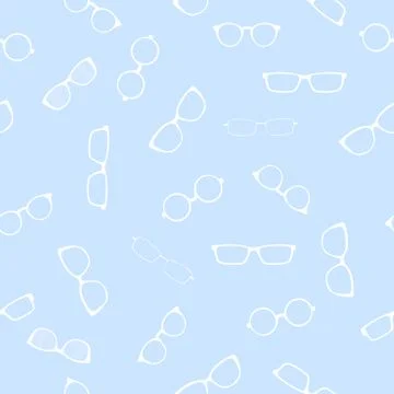 Blue Vector Seamless Pattern Stock Illustration