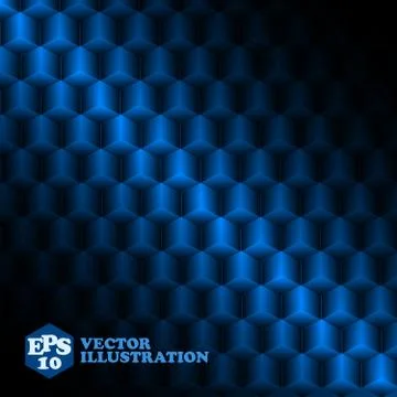 Blue vector technology background with 3D effect for your design Stock Illustration