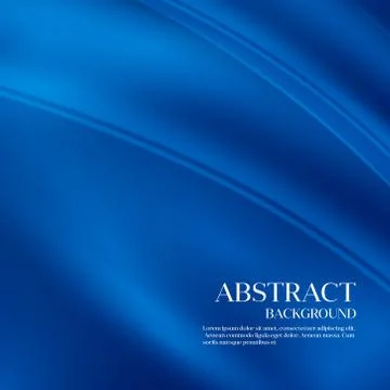 Blue vector Template Abstract background with curved lines Stock Illustration