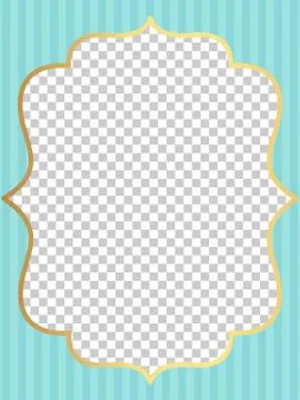 Blue vector template of invitation card for little girl. Printable colorful i Stock Illustration