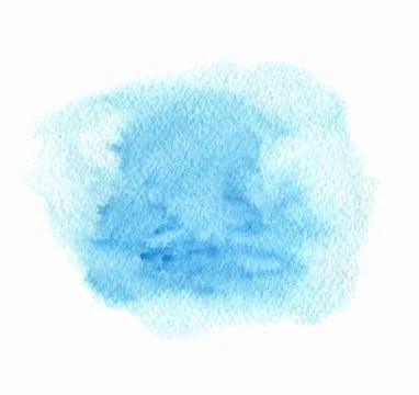 Blue vector watercolor paint texture Stock Illustration