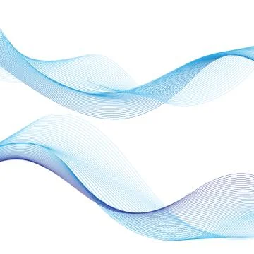 Blue vector wave Stock Illustration