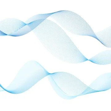 Blue vector wave Stock Illustration