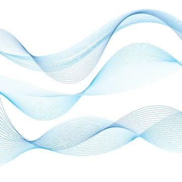 Blue vector wave Stock Illustration