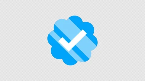 Blue Verified Checkmark Badge. Subscription Premium Account Overlay 動画素材 330952995