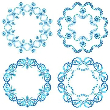 Blue version design element Stock Illustration