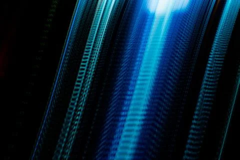 Blue vertical digital light lines futuristic technology background Stock Photos