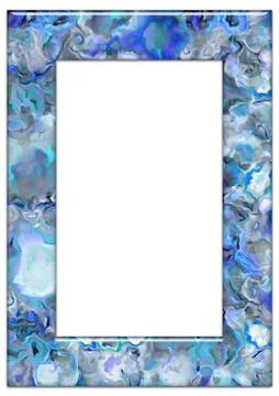 Blue vertical frame Stock Illustration