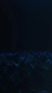 Blue vertical frequency waves for mobile wallpapers and sci-tech interface .. Illustrazione stock