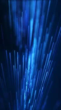 Blue vertical light rays with soft glow and fast depth, futuristic tech bac.. 스톡 일러스트