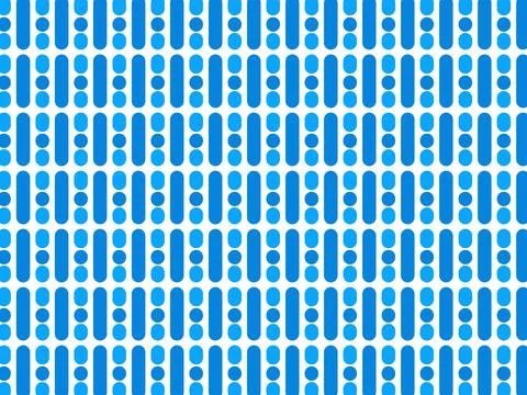 Blue vertical line and dot abstract seamless pattern design Stock Illustration
