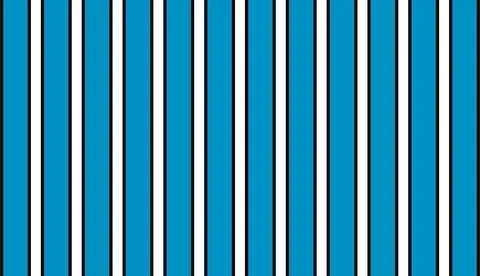 Blue Vertical Striped Seamless Pattern Background With Bold Clean Lines For.. Stock Illustration