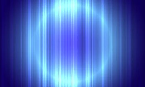 Blue vertical stripes abstract background. glowing circle light. Stock Illustration