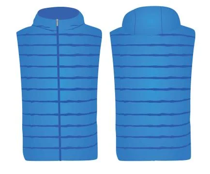 Blue vest with cap Stock Illustration