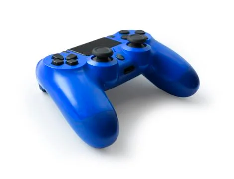 Blue video game controller Stock Photos