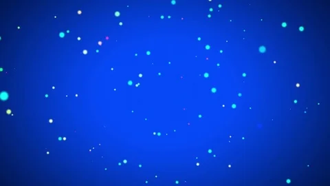 Blue Vignette Color Particles Dots Swirling Abstract Motion Background Loop Stock Footage 77435842