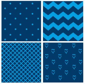 Blue vintage pattern Stock Illustration