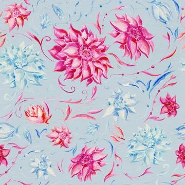 Blue vintage pattern Stock Illustration