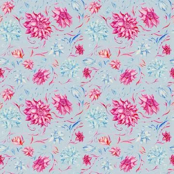 Blue vintage pattern Illustrazione stock