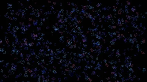 Blue violet abstract numbers light background 動画素材 44123381