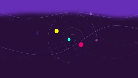 Blue violet animated simple noisy backdrop with waving lines Stock Footage 311066931