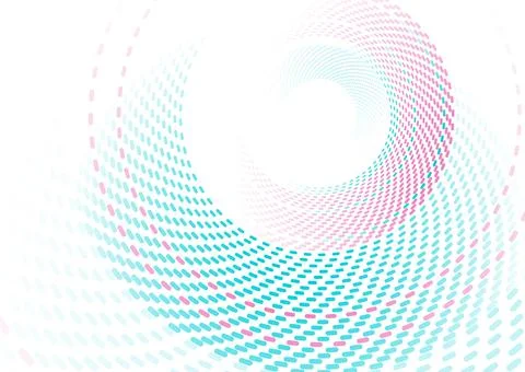 Blue violet dotted line circles abstract tech geometric background イラスト素材