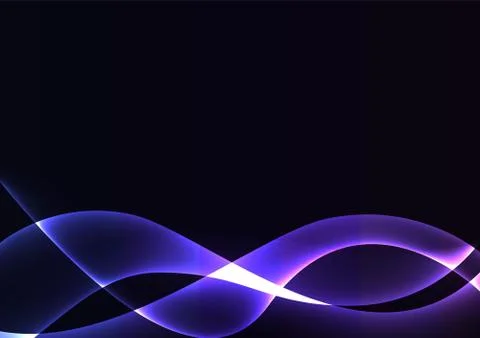 Blue violet flame curve layer abstract background Stock Illustration