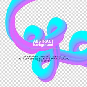 Blue violet gradient banner. Abstract Wave design element with Colorful Liquid Stock Illustration