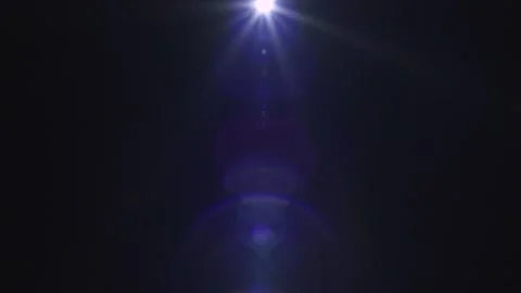 BLUE-VIOLET LENS FLARE LIGHT LEAK Video stock 132245355