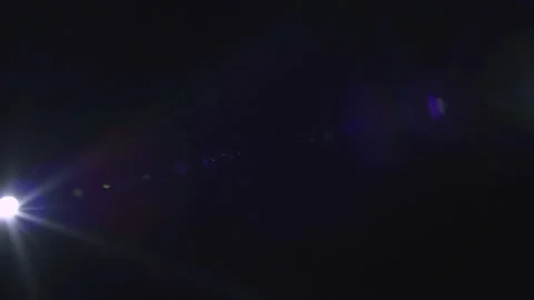 BLUE-VIOLET LENS FLARE LIGHT LEAK Video stock 132245384