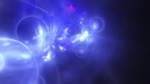 Blue Violet Light Ring Tunnel VJ Loop Stock Footage 326736285