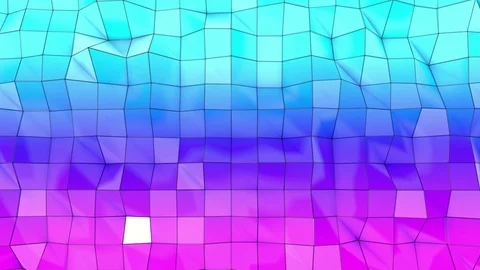 The blue-violet low poly plane is slowly deformed. animated abstraction screensa Stock Footage 123627549
