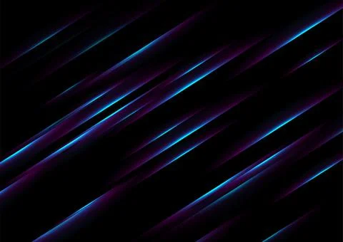 Blue violet neon laser lines abstract geometric tech background 스톡 일러스트