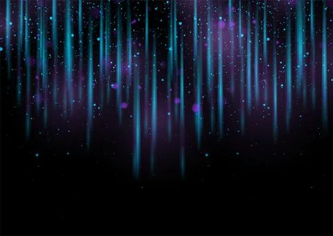 Blue violet shiny sparkling background with bokeh lights Stock Illustration