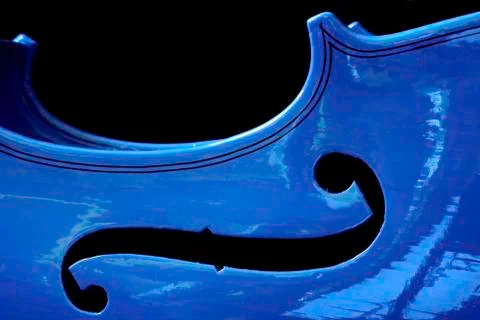 Blue violin Foto stock