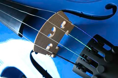Blue Violin Stock Photos