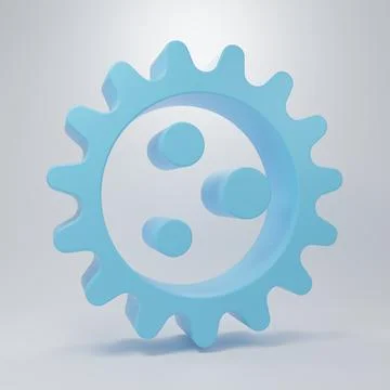 Blue Virus icon isolated on grey background. Corona virus 2019-nCoV. Bacter.. Ilustração Stock