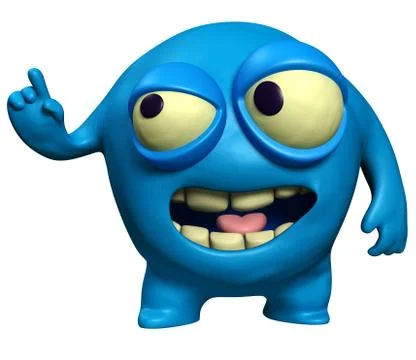 Blue virus Stock Illustration