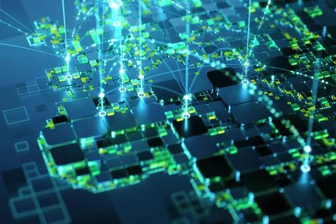 Blue vivid image World Map Hologram Blue Background 스톡 일러스트