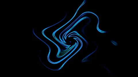 Blue Vortex On A Black Background 库存影片 131332325